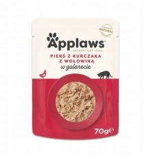 APPLAWS Chicken Breast with Beef in Jelly - wet cat food - 70g