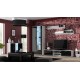Cama sideboard 120 cm SOHO S7 white/black gloss