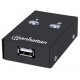 Manhattan USB-A Automatic Sharing Switch, 2x USB-B Ports, 480 Mbps (USB 2.0), Dual Control (Auto-Sensing or Manual), Bus Powered