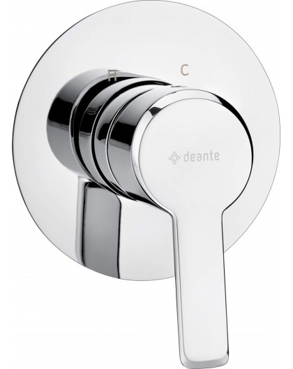 Built-in shower faucet without diverter