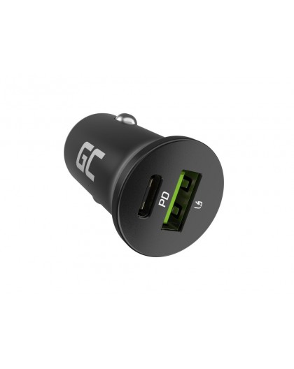 Green Cell GC PowerRide Nano38 38W 6A 1x USB-C 1x USB-A car charger