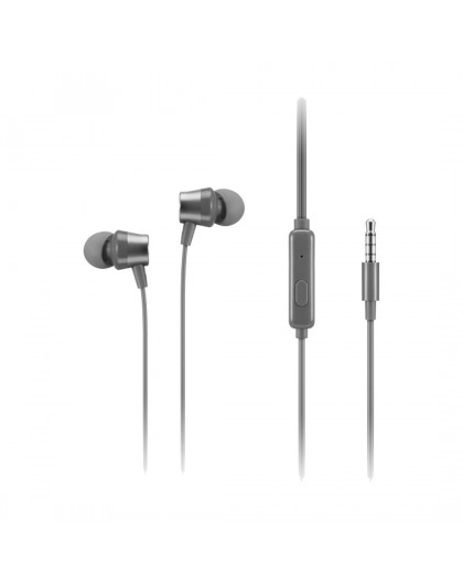 Lenovo 110 in-ear headphones with microphone, GXD1J77354, Grey