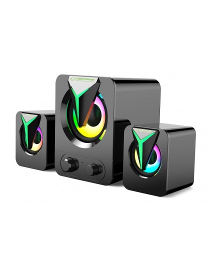 Esperanza EGS107 Speakers 2.1 USB LED 5 W Black