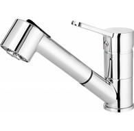 Kitchen faucet with pull-out spout - 2 jet types