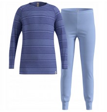 Thermal underwear - Odlo Set long ACTIVE WARM SET size 140cm Navy blue
