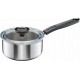 Saucepan 1.5L stainless steel with lid Functional