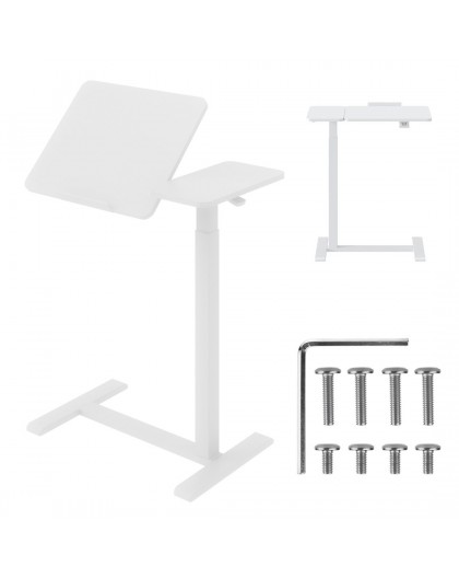 Maclean mobile desk/laptop stand, white, height adjustment 76-109cm, max. 30kg , MC-120 W