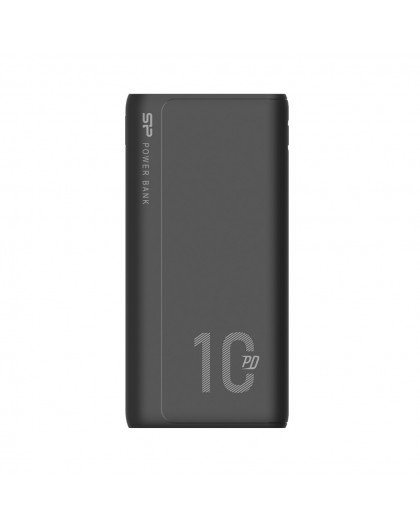 SILICON POWER QP15 Powerbank External battery 10000 mAh 2x USB QC 3.0 1x USB-C PD (SP10KMAPBKQP150K) Black