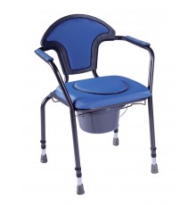 OPEN sanitary chair with height adjustment Navy blue