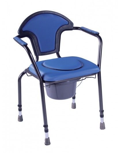 OPEN sanitary chair with height adjustment Navy blue