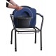 OPEN sanitary chair with height adjustment Navy blue