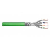 Installation cable DIGITUS cat.8.2, S/FTP, Dca, AWG 22/1, LSOH, 50m, green, reel