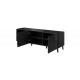 RTV cabinet ABETO 150x42x52 black glossy