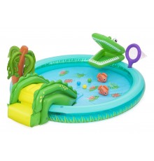 Bestway Crocodile Cove Kids Inflatable Water Play Center and Pool 2.24 m x 1.81 m x 72 cm