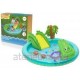Bestway Crocodile Cove Kids Inflatable Water Play Center and Pool 2.24 m x 1.81 m x 72 cm
