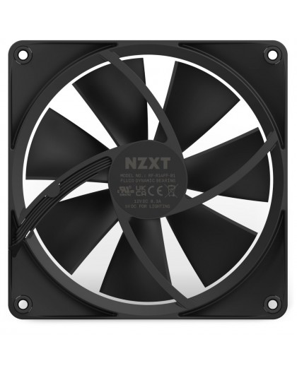NZXT F140 RGB Computer case Fan 14 cm Black 1 pc(s)