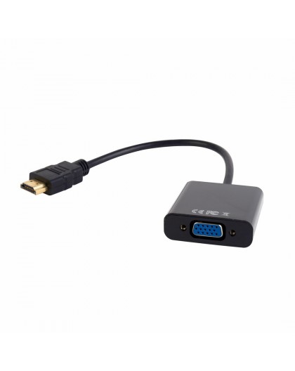 Gembird A-HDMI-VGA-03 video cable adapter 0.15 m HDMI Type A (Standard) VGA (D-Sub) Black