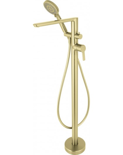 Freestanding bathtub mixer with shower set