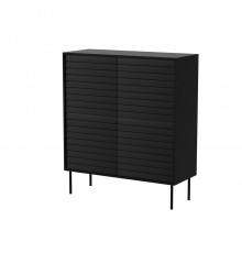 Cama 4D CORTINA chest of drawers 102x40x118 black
