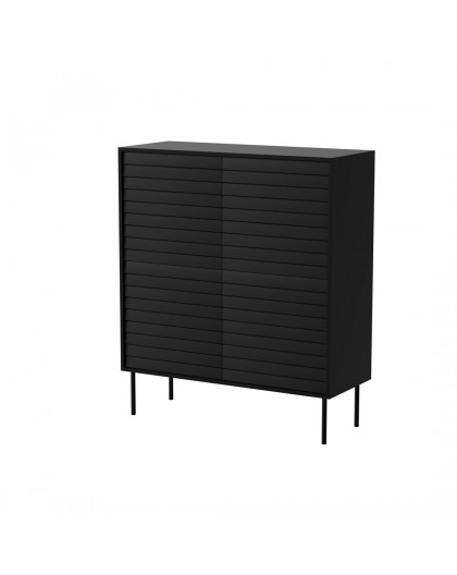 Cama 4D CORTINA chest of drawers 102x40x118 black