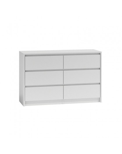 Topeshop K120 BIEL 2X3 chest of drawers