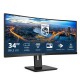 Philips | 345B1C | 34 " | VA | WQHD | 21:9 | Warranty 24 month(s) | 5 ms | 300 cd/m2 | Black | HDMI ports quantity 1 | 100 Hz