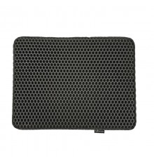 DIAMENTIQ Cat mat black rectangle - cat litter tray mat - 40 x 50cm