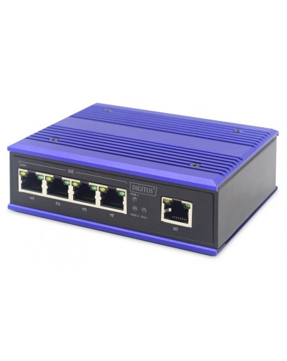 ASSMANN Electronic DN-651118 network switch Gigabit Ethernet (10/100/1000) Black, Blue