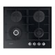 Whirlpool AKTL 629/NB1 hob Black Built-in 59 cm Gas 4 zone(s)