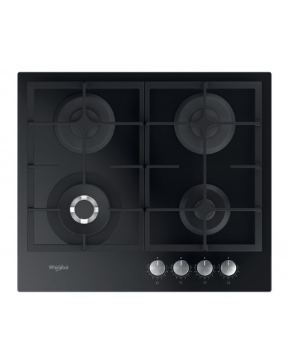 Whirlpool AKTL 629/NB1 hob Black Built-in 59 cm Gas 4 zone(s)