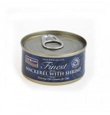 FISH4CATS Mackerel with shrimp - wet cat food - 70g