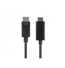 Lanberg CA-DPHD-11CC-0010-BK cable gender changer DisplayPort HDMI Black