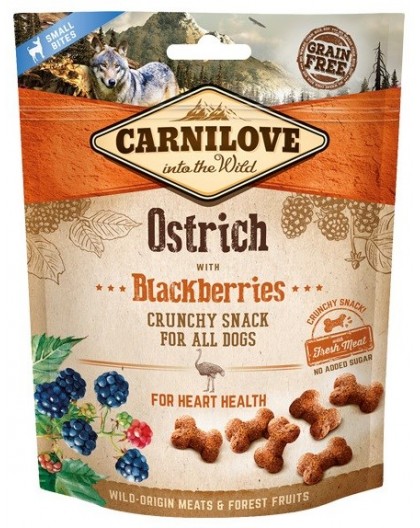 CARNILOVE Fresh Crunchy Ostrich with blackberries - dog treat - 200 g