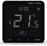 Wired room thermostat black R-S3