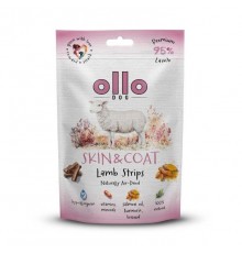 OLLO Air-Dried Skin & Coat Lamb strips - dog treat - 80g