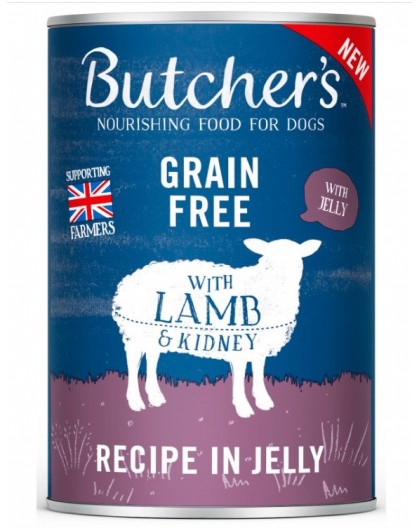 BUTCHER'S Original Recipe in Jelly lamb - wet dog food - 400g