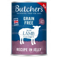 BUTCHER'S Original Recipe in Jelly lamb - wet dog food - 400g