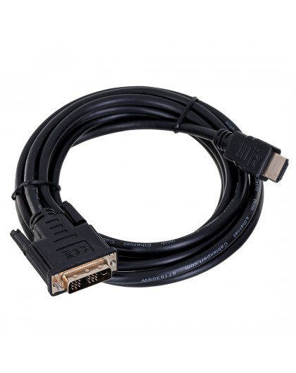 Gembird 3m, HDMI/DVI, M/M DVI-D Black