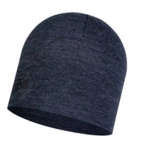BUFF MERINO MIDWEIGHT BEANIE MELANGE NIGHT BLUE