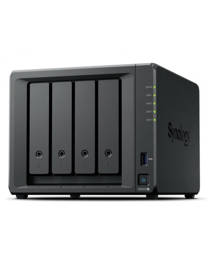 Synology DiskStation DS925+ NAS/storage server Ryzen Embedded V1500B 4 GB DDR4 0 TB Black