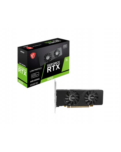 MSI GEFORCE RTX 3050 LP E 6G OC graphics card NVIDIA 6 GB GDDR6