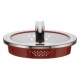 WMF 8900541245 pan lid Round Red, Stainless steel