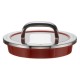 WMF 8900541245 pan lid Round Red, Stainless steel