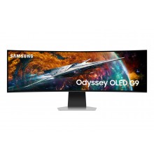 Samsung G95SC computer monitor 124.5 cm (49") 5120 x 1440 pixels Dual QHD OLED Silver