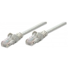 Intellinet Network Patch Cable, Cat6, 0.5m, Grey, CCA, U/UTP, PVC, RJ45, Gold Plated Contacts, Snagless, Booted, Lifetime Warran