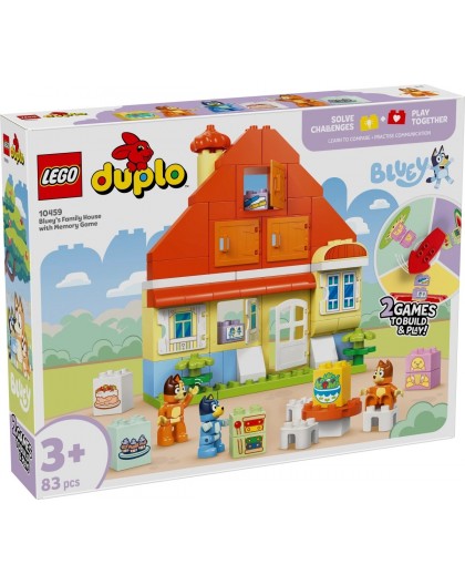 LEGO BLUEY 10459 Bluey's Family House with Memory Game