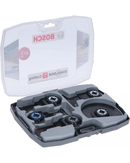 BOSCH SAW BLADE SET FOR STARLOCK 4+1 MULTI-TOOL, WOOD/METAL