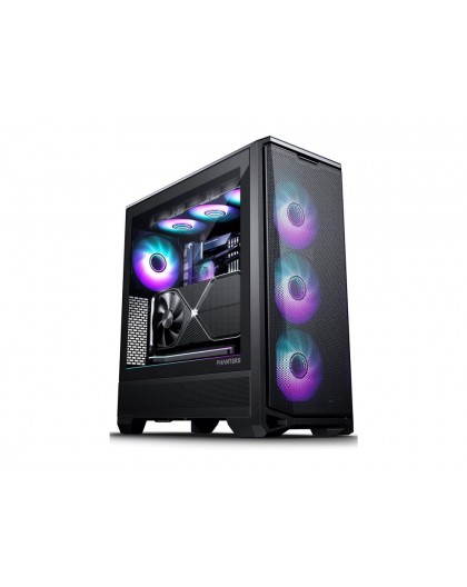 PHANTEKS Eclipse G400A Midi-Tower, Tempered Glass, D-RGB, black