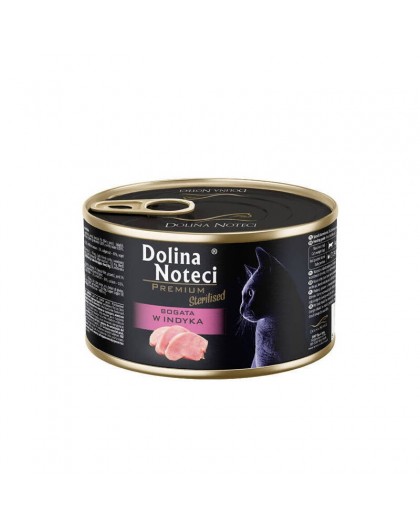 DOLINA NOTECI Premium Sterilised Rich in turkey - wet cat food - 185g