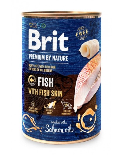 BRIT Premium by nature Fish with fish skin - wet dog food - 400g